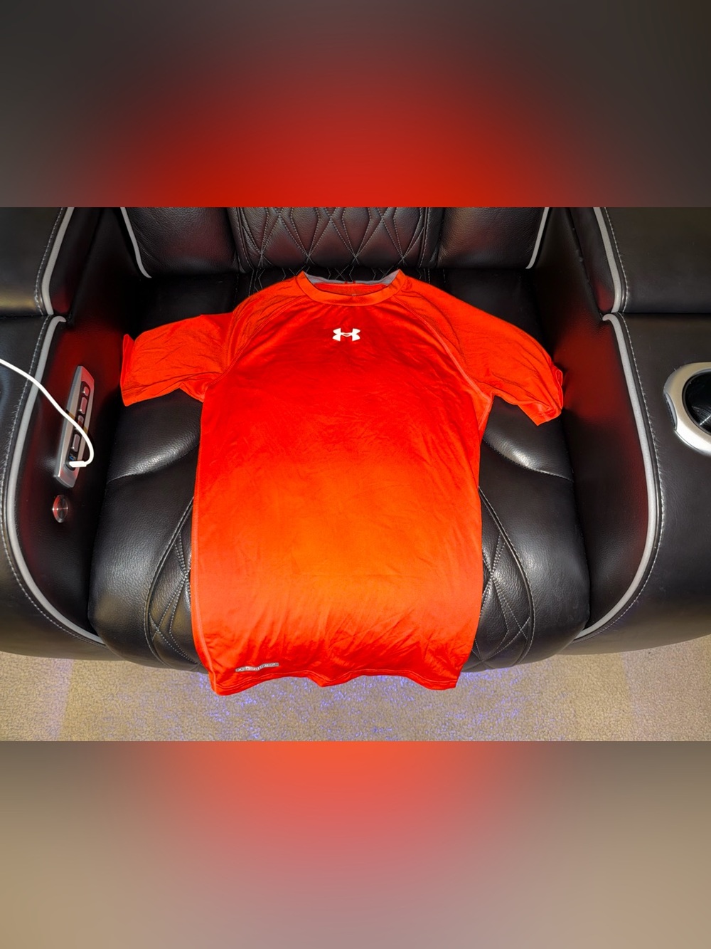 Under Armour HeatGear Compression T-Shirt Orange